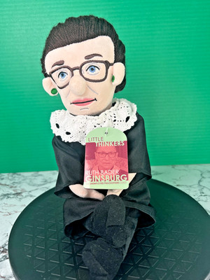 Little Thinkers Ruth Bader Ginsburg Plush Doll Unemployed Philosophers Guild #53