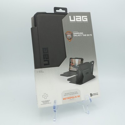 UAG Metropolis SE Black Case for Samsung Galaxy Tab S9 FE Rugged Folio Cover New