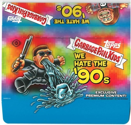 2019 GARBAGE PAIL KIDS WE HATE THE 90's BOX TOPPER + EMPTY COLLECTOR BOX