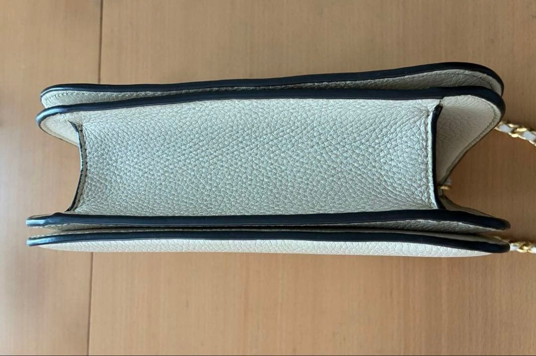 Tory Burch 2-Way Chain Shoulder Handbag Leather Ivory Women's From Japan thumbnail 12