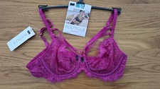 M&S Boutique Magenta Lace Underwired Non Padded Balcony BRA 36 A New