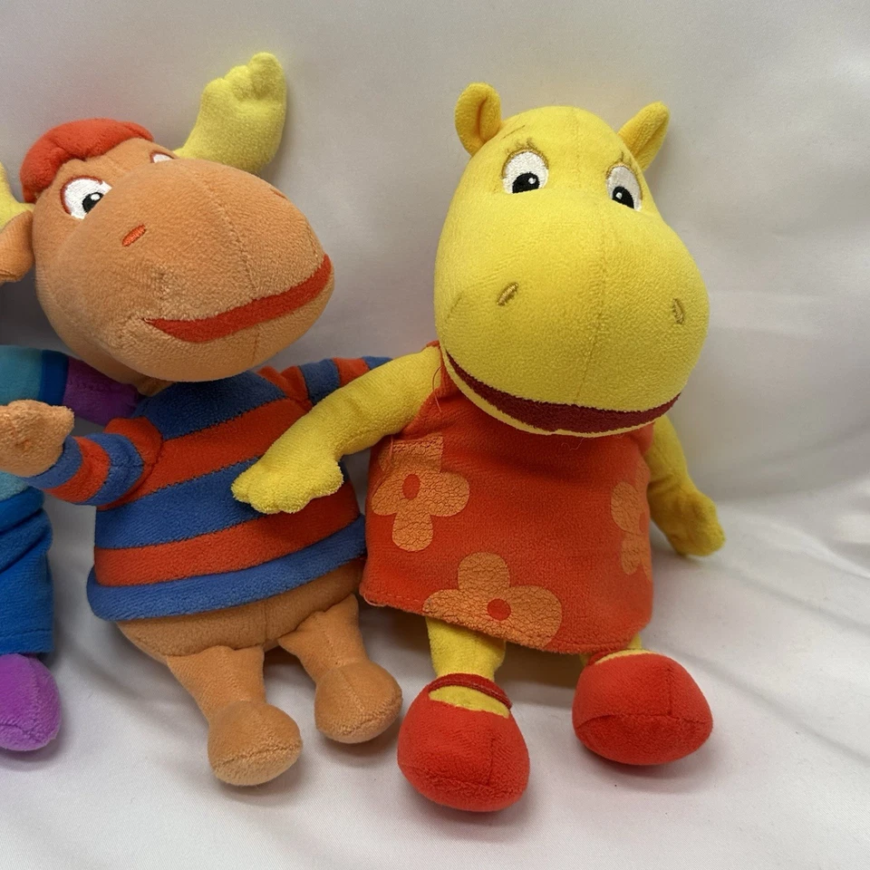 Backyardigans Ty Beanie Babies Juego de 4 Peluche Pablo Austin Tyrone Tasha Sin Etiquetas Foto 4 de 4