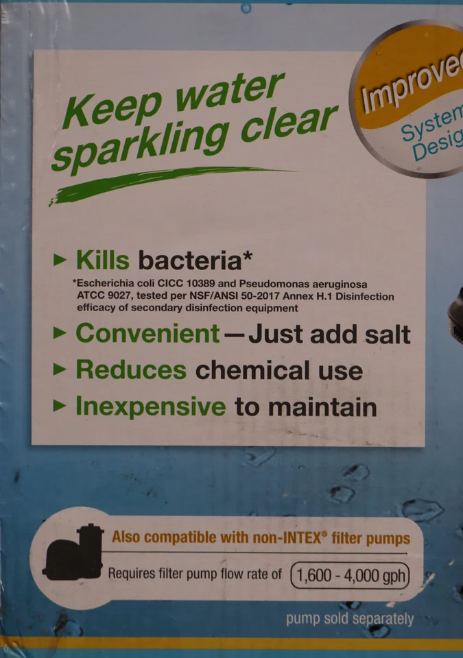 INTEX 26665EG QZ1100 Krystal Clear Saltwater System for up to 15000 Gallon - Image 3 of 3