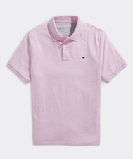 Vineyard Vines Edgartown Pique Polo Men  s Size Medium Pink Cloud 98 MSRP