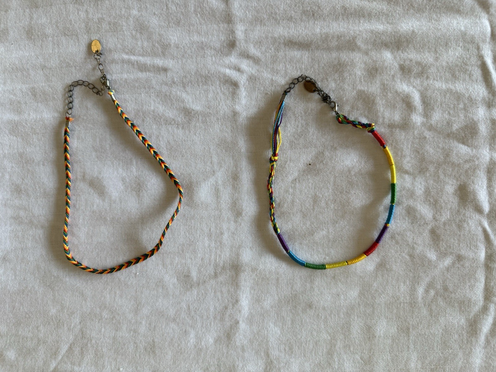 Handmade Multicolor Adjustable Rubber Plastic Bea… - image 3