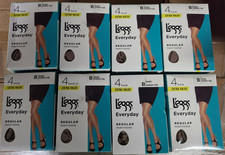 8 X Leggs Everyday Regular Pantyhose Size B Nude Sheer Toe 4 pr per box-32 total