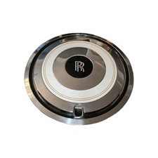 OEM Rolls-Royce Silver Spirit Spur 15" Wheel Hubcap White + Gold Pinstripe