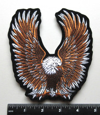   EAGLE JACKET VEST CLOTHING BIKERS MOTORCYCLE RIDERS EMBROIDERED SEW ON PATCH