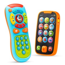 JOYIN Baby Learning Phone and Remote Toy for Toddler, Fun Smartphone Toys with M