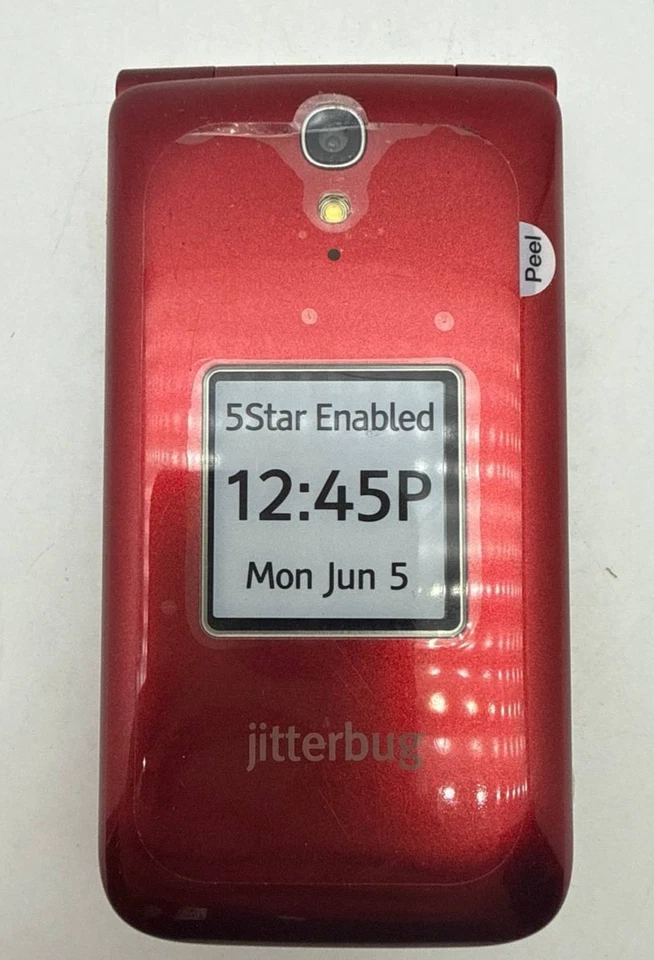 Alcatel Jitterbug Flip 4043S Flip Phone 4G LTE 3.2" Display 4GB 2MP Camera - Image 4 of 4