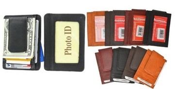 Men s Genuine Leather Wallet Credit Card ID Holder Money Clip by Marshal