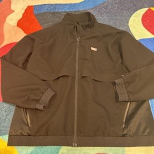 FIGS Sydney Scrub Jacket Womens XL Black Full Zip Medical Workwear