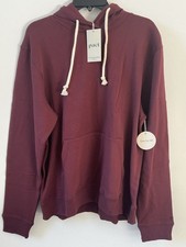 Pact Raisin One For All Hoodie Unisex Adult Lg NWT. 100 Organic Cotton