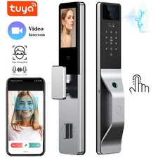 Serrure Tuya WiFi avec Face ID 3D, Empreinte Digitale et Double Caméra