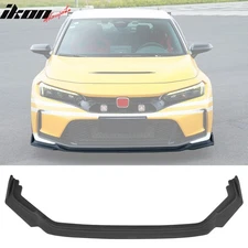 Fits 23-25 Honda Civic FL5 Type R Hatchback AK ABS Front Bumper Lip Matte Black