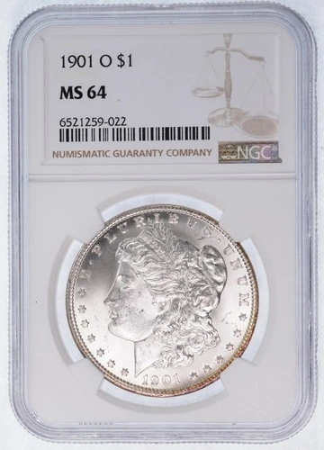 1901 O Morgan Silver Dollar NGC MS 64 Graded U.S. Mint $1 Coin