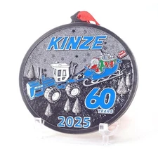 Spec Cast 2025 Kinze Pewter Christmas Hanging Ornament, Kinze 60 Years KZE-1345