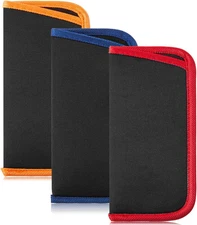 3 Pack Reading Glasses Pouch - Soft Eyeglasses Bag Portable Cloth Eyewear Case