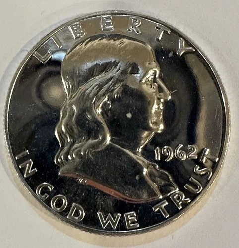 1962 50C (Proof) Franklin Half Dollar. FBL. #158