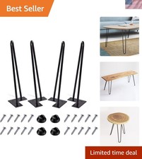 Robust 16-Inch Metal Hairpin Legs, Set of 4 for Customized Furniture Designs