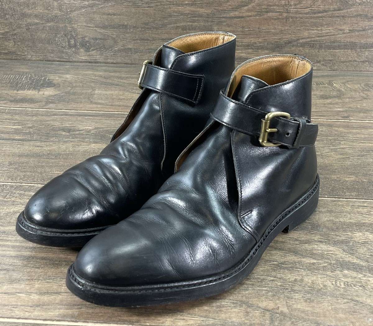 靴 Ralph Lauren Purple Label boots 7.5E Ralph Lauren Collection Purple Label Sadie Leather & Suede Riding