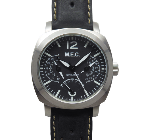 Orologio Militare Da Uomo Al Quarzo Con Cinturino In Pelle MEC Military |  eBay