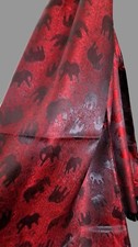 Seidenschal, Silkscarf, Thailand, 100% Seide - Elefant, Elephant - Rot