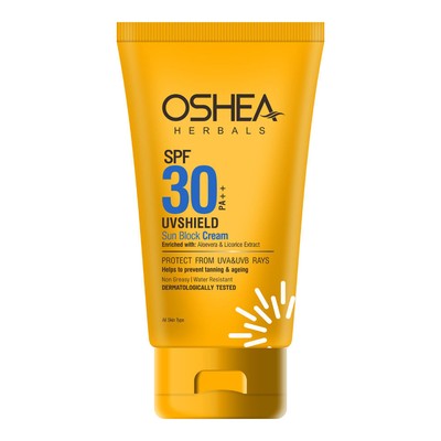 Oshea Herbals UV Shield Sun Block Creme SPF 30 Für Alle Hauttypen 120gm