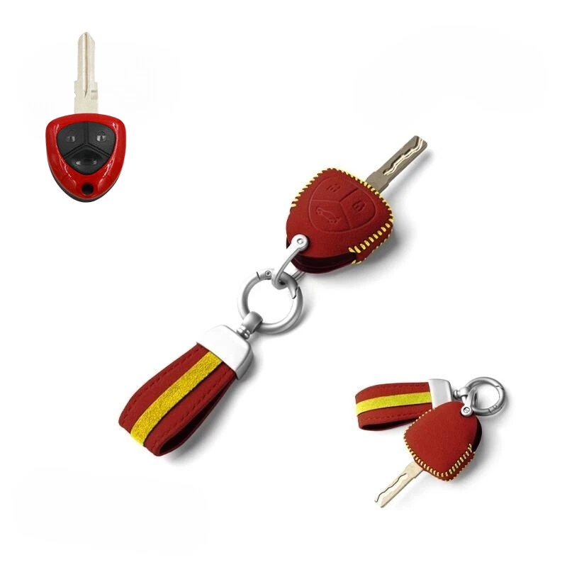 Funda de cuero gamuza para llave de coche para Ferrari 458 Italia Californla 612 599 GTB  Foto 3 de 4