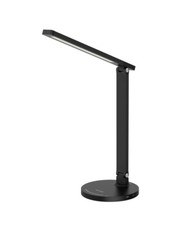 LED Desk Lamp with Wireless Charger 5 Color Modes USB Port Brightness Adjustment