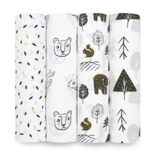aden  anais Essentials Making Sense Neutral Swaddle Blankets Muslin 4pk NEW