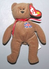 NWOB Mcdonalds TY Teenie Beanie Baby Britannia The Bear Tush Tag Errors 5 1/2"