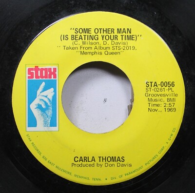 Soul 45 Carla Thomas - Some Other Man (Is Beating Your Time) / Guide Me Well On