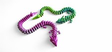 Beweglicher gelenkiger Drache Fantasiedrache  (40cm / 28cm) Fidget Toy Spielzeug