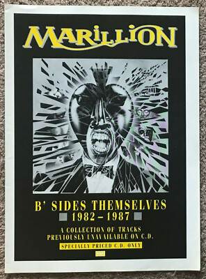 MARILLION - B' SIDES THEMSELVES 1988 Full page UK magazine ad