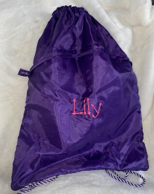 Thirty-one GYM Sport Cinch Sac Backpack Purple/PINK (Lilly) Thirty-one Bag