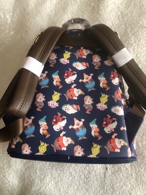 Seven dwarfs all over print mini backpack Loungefly Disney Seven Dwarfs Allover Print Mini Backpack  main image 3
