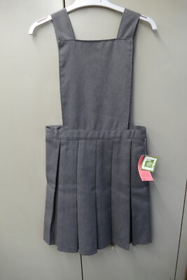 Matalan Mädchen 9-10 Jahre Schule grau Trägerkleid-Neu mit Etikett