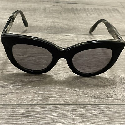 Victoria Beckham Black Layered Cat Eye Sunglasses Opticontacts.com -- Victoria Beckham VBS103 LAYERED CAT main image 3