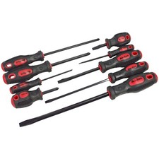 9 Piece Screwdriver Set Soft Grip Handles Phillips Slotted Screwdrivers Cheap!