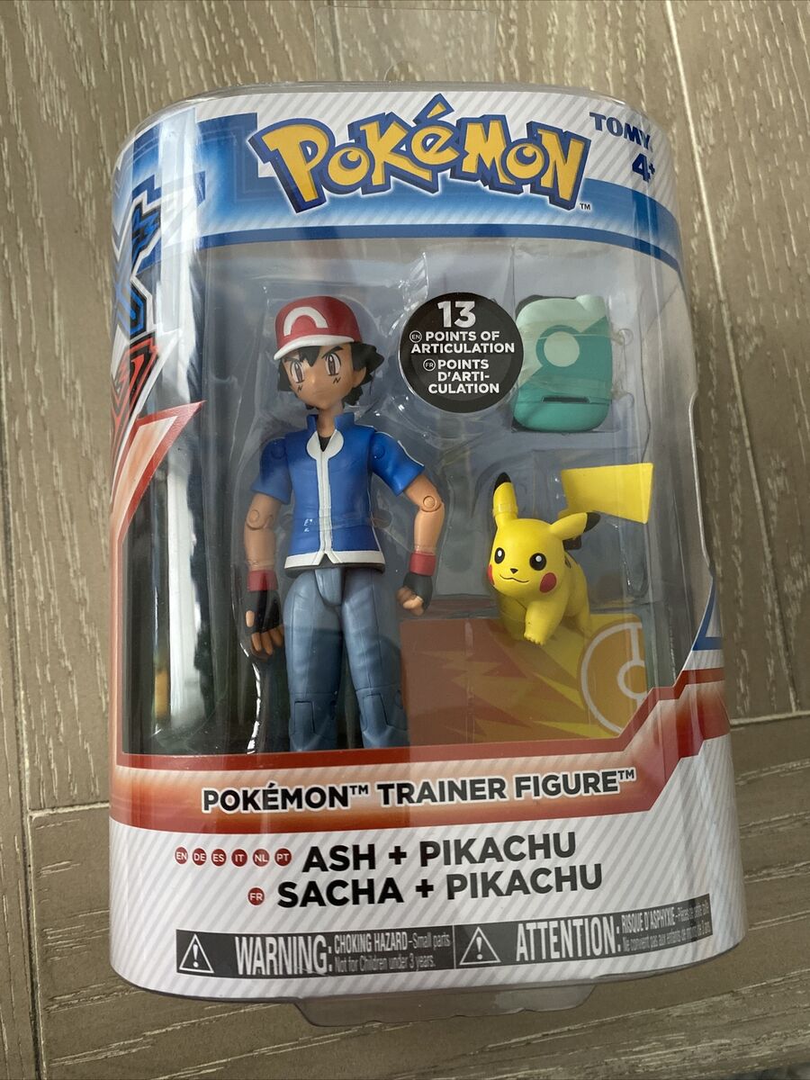 Pokemon XY Ash And Pikachu Action Figure - SEALED! Pokémon Trainer Toy Doll