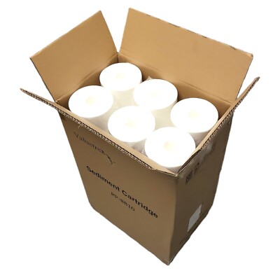 Valuetrex 1227872-V-BB Sediment Filter 25 Micron Poly Spun Size 20''X 4.5 -6 Pack