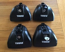 Thule 753 Rapid System Foot Pack x4 with key good condition-Pls Read Description