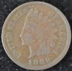 1889 FINE-VERY FINE Indian Head Cent