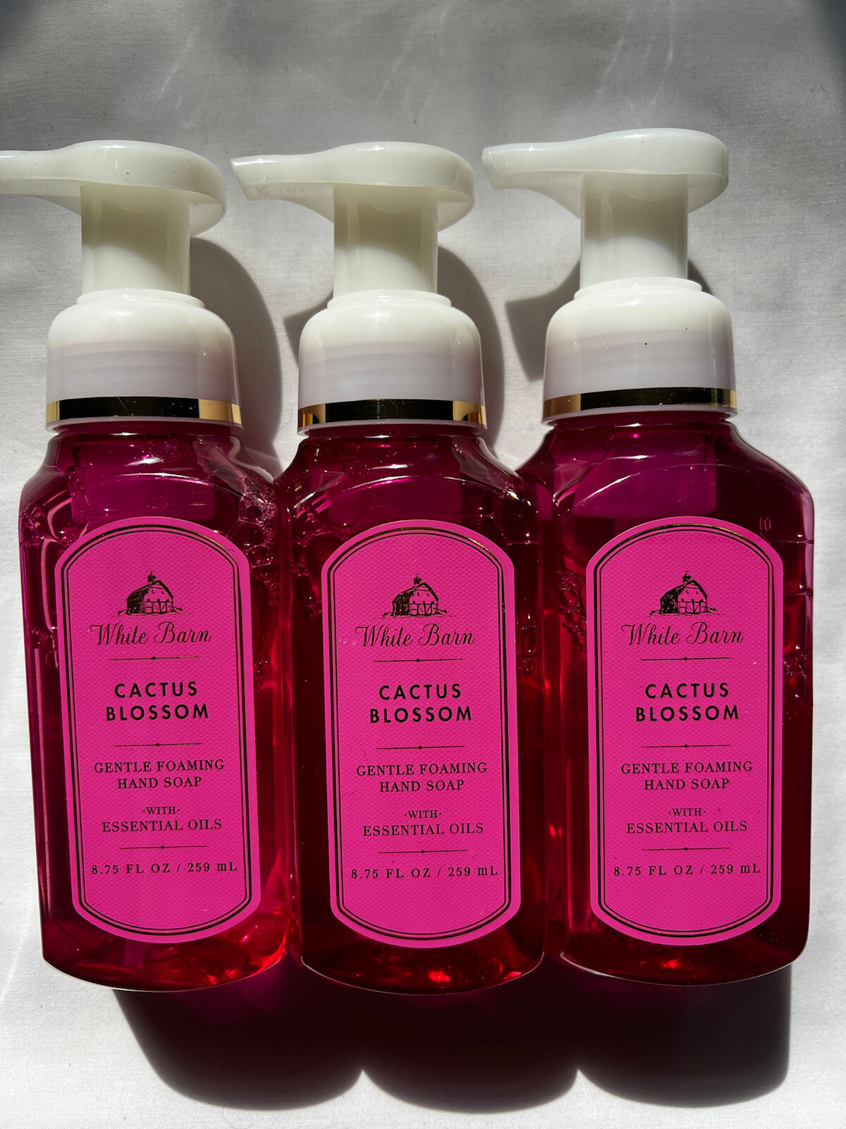 3 New Bath & Body Works Cactus Blossom Gentle Foaming Hand Soap 8oz eBay