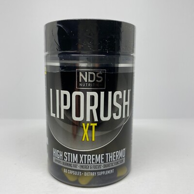 NDS LipoRush XT 60 Caps Free Ship Expiry 07/27