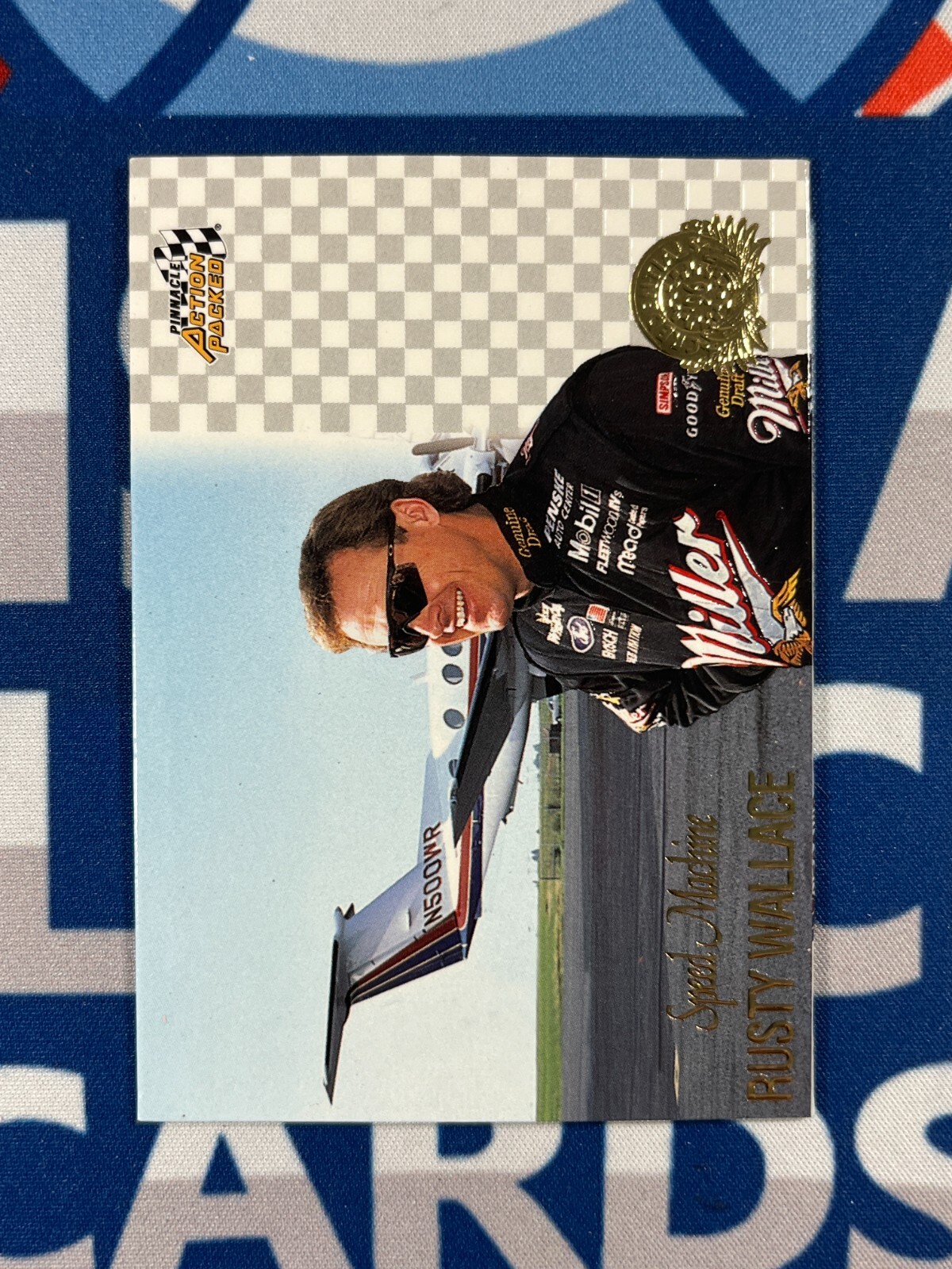 1996 Pinnacle Action Packed Credentials Speed Machine Rusty Wallace #55