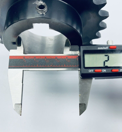 TSUBAKI H50B24 PIGNONE CATENA A RULLI 2"-CHIAVE/FORO 24 DENTI #50 CATENA - Foto 6 di 7