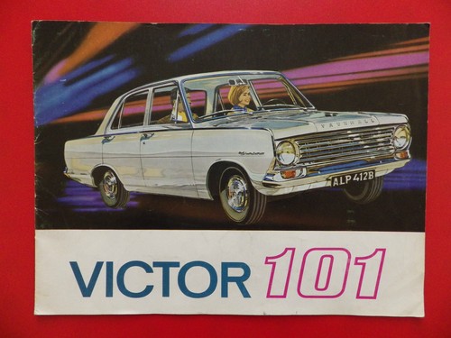 altes Prospekt PKW VICTOR 101 Vauxhall General Motors GM um 1958 ( 9162
