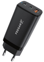 Feegar Gall Gan 65W Usb C LadegeräT Usb C Netzteil 3 Ports Charger Pd Gan Tech